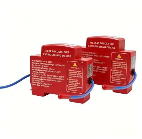 Dispositif d'Extinction Automatique d'Incendie par Aérosol | pour Tableau Électrique, Montage sur Rail DIN, Système d'Extinction Compact pour Systèmes de Stockage d'Énergie