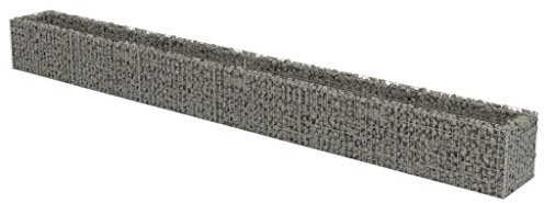 vidaXL Gabion Jardinière surélevée en acier galvanisé pour jardin, jardin, parc, cage, paysage - 540 cm