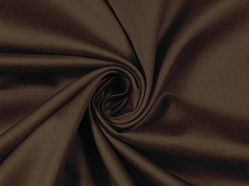 Soimoi Braune Baumwollsatin Slub Diy Kleidung Quilten Stoff Festen Stoff Meter 54 Zoll Breit