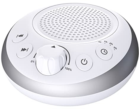 iDealSleep Machine à bruit marron avec 30 sons apaisants pour bébés, enfants, adultes, machine de sommeil avec 36 niveaux de volume, minuterie d'arrêt automatique, fonction de mémoire pour la maison,