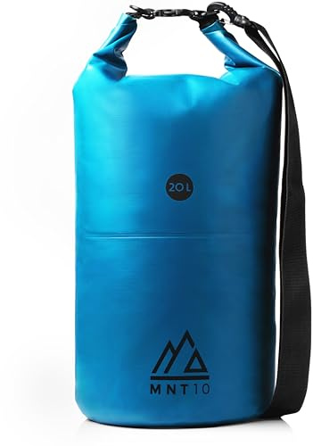 MNT10 Dry Bag Premium Packsack wasserdicht mit Tragegurt I Dry Bags Waterproof in 10l oder 20l I Wasserfeste Tasche für Reisen, Outdoor und Camping I Seesack robust und widerstandsfähig