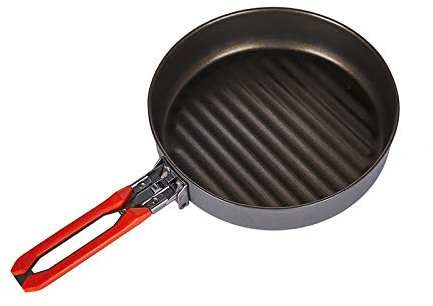 OQHAIR Poêle à Frire Fire Maple Gold Line Revêtement en téflon Poêle à Frire antiadhésive pour Le Camping, la randonnée