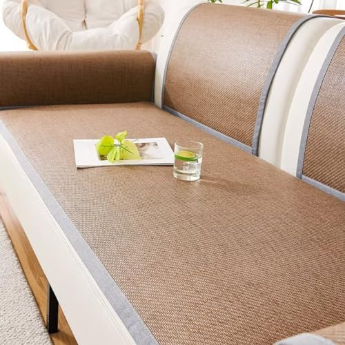 BohrenCL Couch Überzug,Sofa Überzug 1/2/3/4 Sitzer, Sofaschutz Katze Hund, Sofadecke rutschfest, Sofaschoner Sitzfläche, Sofaüberwürfe, Chenille Sofabezug, Sofa Überwurfdecke für Den Sommer