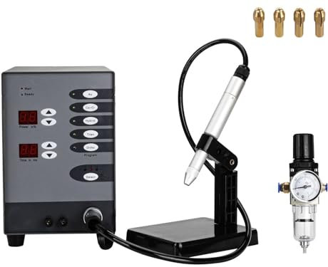 GLBMXDD Saldatrice a Punti Automatica CNC, saldatrice Laser Portatile Portatile per Metallo, saldatrice a Punti Automatica per Gioielli, per restauro e Lavorazione di Gioielli