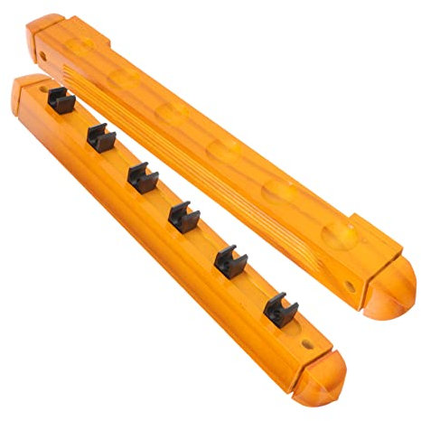 HONMEET 1satz Wandmontierter Billard Queue Aus Holz Für Queues Praktischer Und Dekorativer Pool Cue Rack Für Billiard-zubehör Installieren Und Vielseitig Einsetzbar