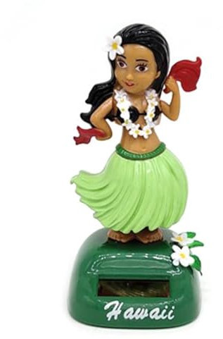 Solar Dancing Hawaii Girl Dancing Figure, Car Dashboard Decor,Hawaiian hulas Girl Solar Dashboard Doll, Car Ornaments Dolls, Solar Dancing Toy Dashboard Solar Powered Toys Girl Hawaii Car Decoration