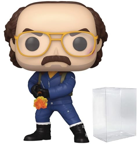 POP TV: Stranger Things - Murray mit Flammenwerfer (Staffel 4) Funko-Vinyl-Figur (mit kompatibler Box-Schutzhülle), mehrfarbig, 9,5 cm