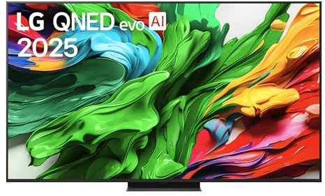 LG QNED evo AI QNED86 TV 65 pollici, Smart TV 4K, Processore α8 Gen2, Dimming Pro con MiniLED, webOS e telecomando puntatore con AI, Dolby Vision, Gaming con VRR e FreeSync 4K@144Hz, 65QNED86A6A 2025