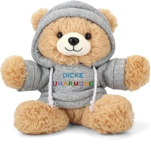 SUOPDH Dicke Umarmung Teddybär Geschenke für Frauen Kinder, Geschenk Beste Freundin Geburtstag, Geschenke für Frauen Freundin Schwester Frau Mutter Junge Mädchen zum Geburtstag Weihnachten