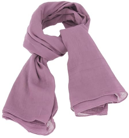 GURU SHOP Indisches Baumwolltuch, Schal, Leichter Baumwollschal 100x100 cm - Flieder, Herren/Damen