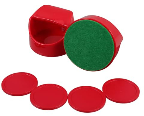 Parliky Paddel Mit Hockey Pucks Für Tischspiele Inklusive Eishockeyschieber Aus Kunststoff Puck Für Indoor Hockey