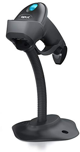 CSL - Wireless Barcode Scanner Bluetooth 2.4 GHz, 2D 1D, großer Akku 2000mAh, 10 Stunden Dauerbetrieb, kompatibel Windows, MacOS, Linux, Android, iOS, Schwarz