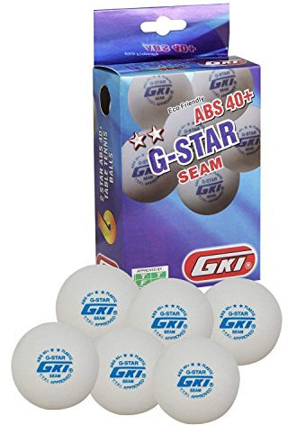 GKI G-Star ABS Kunststoff 40 + Tisch Tennis Ball, 24 Stück (Weiß)