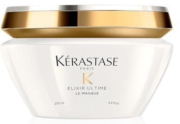 Kérastase Haarmaske für trockenes und stumpfes Haar, Nährend und feuchtigkeitsspendend für mehr Glanz, Masque Elixir Ultime, 200 ml