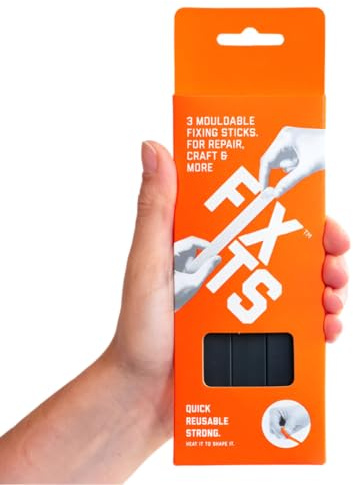 FixIts Mouldable Multi-Purpose Putty Sticks - Heavy Duty - Versatile - Reshape and Reuse - Compostable - Stronger Than Glue - Repairing, Crafting, Creating - Ideal DIY Tool - Pack of 3 Large 10g