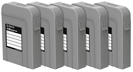 ORICO Externe Étui pour Disque Dur DE 3,5 Pouces, Boîtier de Protection Antichoc et Pare-poussière, Boite Disque Dur 3.5-Gris