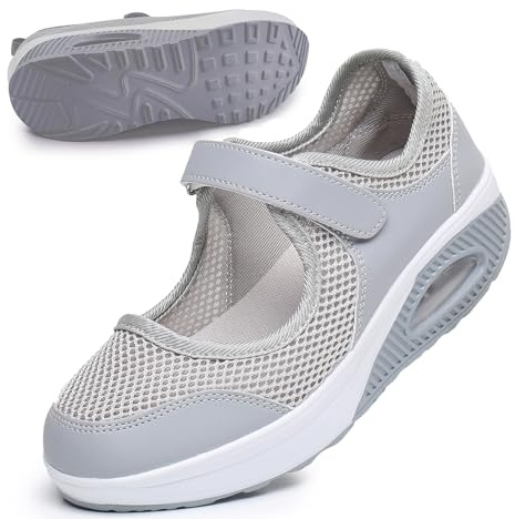Women's Comfortable Working Nurse Shoes Non-Slip Adjustable Breathable Walking Buffer Fitness Casual Nursing Orthotic Lightweight Shoes Arthritis, Diabetes Heel Pain
