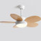 Luz de ventilador de techo remota creativa Luz de ventilador silenciosa de 30 dB Temporización de 6 velocidades Ventilador de techo colorido con luz LED Montaje empotrado para habitación de niños