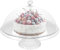 1 Ensemble Présentoir à Gâteau Multifonction, Cloche à Gâteaux Transparent avec Plateau, Plat à Gâteau de 30 CM Hauteur 16,5 CM, Porte Gateau sur Pied, pour Gâteau à la Crème Dessert, Réutilisable