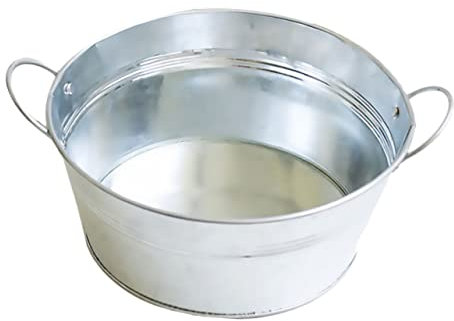 BESPORTBLE 2pièces Seau Fer Nordique Vintage pour Plantes Et Décoration De Jardin Pail Pratique à Deux Poignées pour Maison Et Jardinage Métallique
