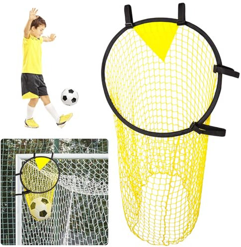 Yamitora Fußballtor Zielnetz 45x60cm, Nylongewebe Fußballtor mit Rahmen Tasche Zielnetz Fußballtor Zubehör Fussballnetz Zubehör für Fussball Training