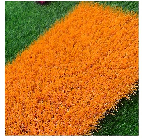 Kunstrasen, Kunstrasen, Kunstrasen mit Entwässerungslöchern, Kunstrasenmatte für Balkon, Haustier, Hund, Tür, Hinterhof, Rasenteppich, 1/2 cm dick (Farbe: Grün-2 cm, Größe: 15