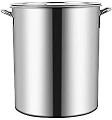 OLSKFUH Olla Grande, Ollas De Acero Inoxidable, Olla Grande Y Profunda De Acero Inoxidable para Inducción, Cacerola para Cocinar,