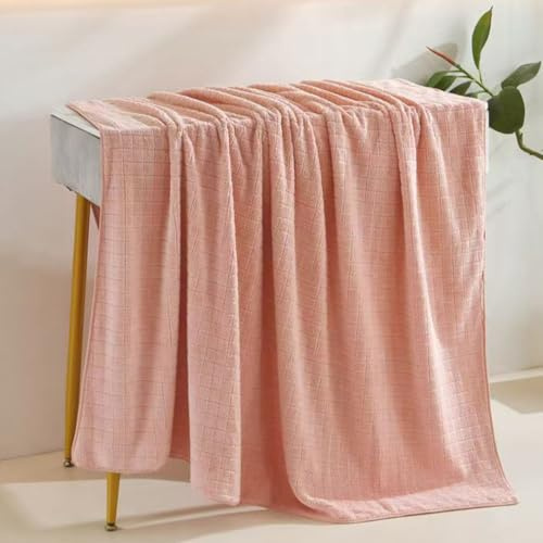 Morbuy Draps de Lit Table de Massage sans Trou, Serviette Couverture Housse de Coussin de Massage Lavable Serviette de Massage Réutilisable pour Spa Beauté et Salon du Visage (120x210cm,Rose)