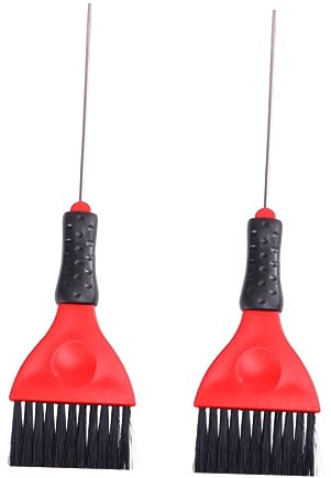 PACKOVE 2piezas Brocha Tinte Pelo Pinceles Para Coloración Aplicador Profesional Con Punta De Aguja