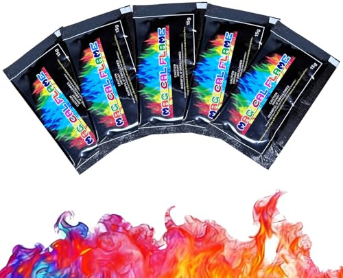 Polvo de pintura al fuego de 75 g para fuegos coloridos, chimeneas, hornos, fogatas o para eventos al aire libre, polvo seco para tinción de llama, color fuego prueba y disfruta