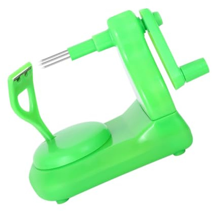 HOODANCOS Sbucciatore Manuale per Frutta e Verdura Verde Antiscivolo con Base Leggero e Compatto per Uso Domestico Efficienza e Comfort Garantiti