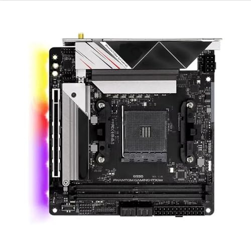 motherboard Fit For ASRock B550 Phantom Gaming-ITX/ax 3600X 5600G 5700x3D 5800X3D 5900X CPU 4xDDR4 64GB M.2 AM4 PCIe4.0 Mini-ITX