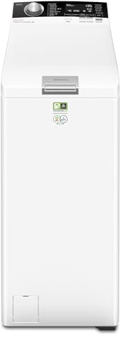 AEG Serie 8000 Waschmaschine Topladlader 40 cm, 6 kg, PowerCare, LTR8A36STL | Für Allergiker, vollständige Fleckenentfernung in 59 Min bei 30 °C, Dampfprogramm für weniger Bügeln, SoftOpening, 1300 U/min
