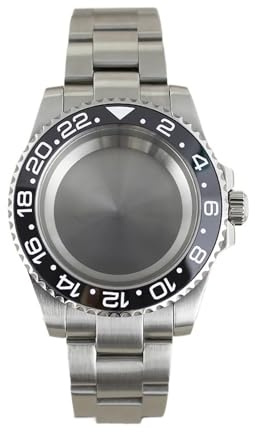 1st 40 mm SUB GMT Keramisk Insert Glide Lock Spänne Klockfodral for Miyota8215 Movement Oyster Armband(Style 32)