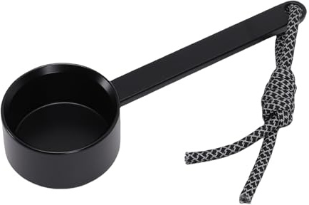 Smandy Cuchara Medidora de café de 10 G, Cucharadas de café Cuchara de con Cuerda para Té Suelto Proteína Leche en Polvo Medidora de de 10 G, Cucharada de Aleación de Aluminio Nan