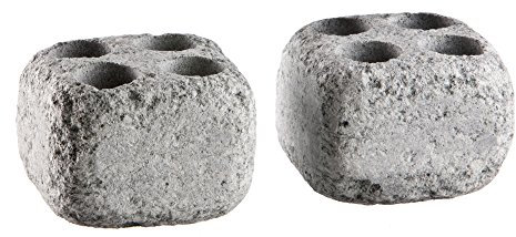 Dampfsteine aus Speckstein für den Saunaofen -Höyrykivet- Löcher: 20 ml x 4, 2 Stück