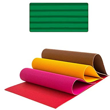 Wellpappe, 10 Bogen, 50x70 cm, Grün, PREISHIT