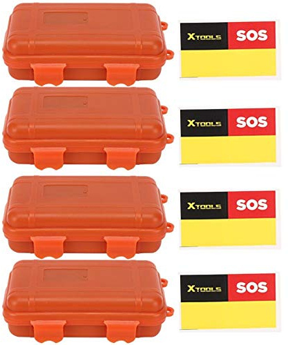Scatola antiurto impermeabile in plastica per esterni da 4 pezzi, piccola scatola per il trasporto di contenitori ermetici in plastica impermeabile per esterni