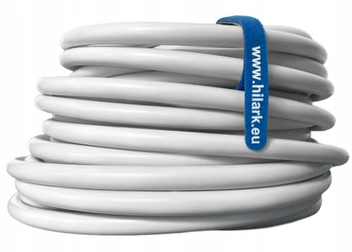 Hilark Cable Tech Halogenfreies Mantelleitungs kabel NHXMH-J 5x2,5 mm Weiß (25 meter, Weiß)