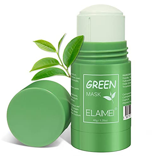 Green Tea Cleansing Mask Stick(1 Pcs), Face Blackhead Remover Deep Cleanse Green Tea Mask, Facial Moisturizing Oil Control, Purifying Clay Mask, Face Treatment Masks for Men and Women, All Skin Types