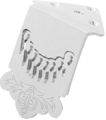 SUPVOX 8 String Mandolin Tailpiece with Screws Metal Replacement Part Guitar Instrument Accessory Durable Mandolin Bridge Plate