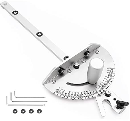 Yangyou Präzisions-Messgerät, Aluminium-Sägeschlitten, 60° abgewinkelte Enden, Sägezubehör, Anzugsäge