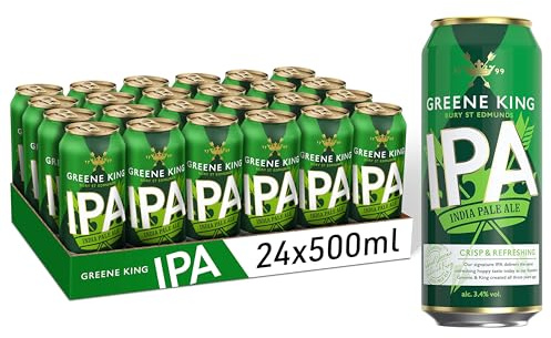 Greene King IPA Beer, 24 x 500ml Cans, English Pale Ale