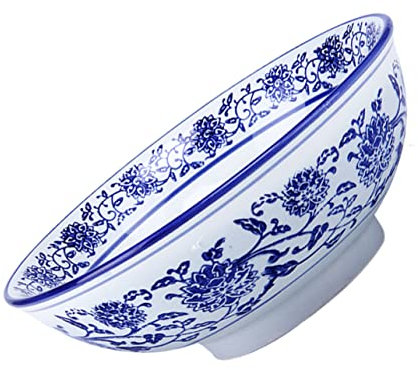 MAGICLULU Bol à Soupe Et Nouilles Céramique Rétro Saladier Multifonction pour Soupe Céréales Pâtes Et Fruits Facile à Nettoyer Usage Quotidien