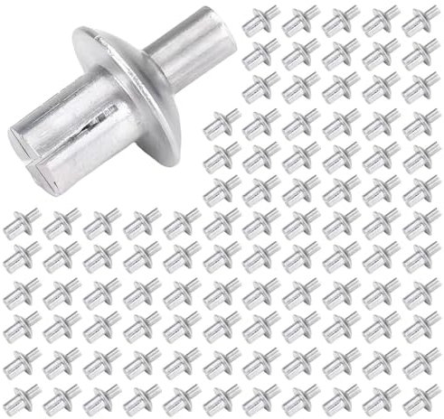 Raxove Pop-Nieten, Blindnieten aus Aluminium, große Aluminium-Blindniete, Halbrundkopf-Kernnieten, Kuppelkopf-Pop-Nieten, Schlag-Spreiznieten für Zuhause, Elektronik, Präzision, Heimbedarf