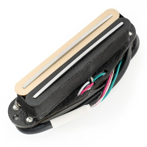 Musiclily Pro ST-DPLA Alnico 5 Humbucker Single Coil Format 6,2K Zebra | Rail Blade, für Strat Style E-Gitarre