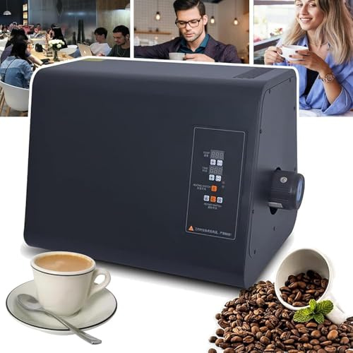 1500w Electric Coffee Roaster Machine,Temperature Control(50°c-300°c) + Timer(0-60 Minutes), Efficient Heat Dissipation,For Home&commercial Automatic Baking