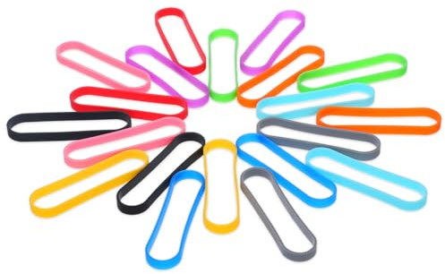 30 Stück Bunt Gummibänder Breit Farbige Gummi Band Breit Gummiringe 7,6 Cm Silikonbänder Breites Rubber Band Haushaltsgummis Silikon Für Bücher Notizbücher Kochboxen Brieftaschen Umschläge