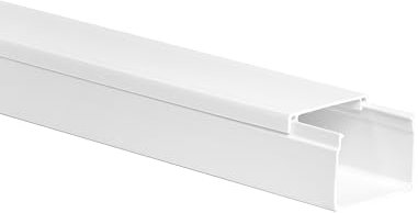 KOMIB Hochwertige KK4030RW Kabelkanal 40 x 30 x 2000mm Weiß (reinweiß) 10 Meter - 5 x 2m (5 Stück) Elektroinstallation Kabelkanal Kabelabdeckung Kabelmanagement Diverse Größen/VDE (40 x 30mm)