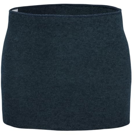 ANGOFORM Nierenwärmer für Damen und Herren in der starken Ausführung mit 65% Merino-Schurwolle (Gr. XXL – Farbe: marine-meliert)